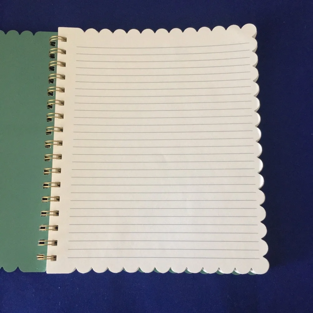 Scalloped Stripe Spiral Notebook